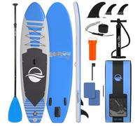 Serenelife Paddle Gonflable (6” d'épaisseur) avec Accessoires Sup et Sac de Transport, Sup Gonflable avec Large Posture, contrôle du Surf et Pont antidérapant, Planche de Surf pour Jeunes et Adultes