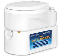 SereneLife Portable RV & Boat Cassette Toilet - 6.3 Gal Waste Tank, 4.5 Gal Freshwater, 120+ Flushes, Leak-Proof, Water-Saving, Odor-Control, Easy Disposal, Compact Design for Camping & Travel