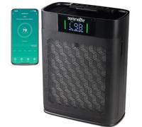SereneLife Purificateur d’Air HEPA pour la Maison - Contrôle Intelligent WiFi et Application, Purificateur d’Air Ultra Silencieux pour Chambres et Grandes Pièces - 100 m² - Noir