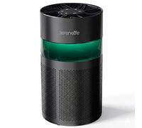 SereneLife Purificateur d’Air Portable Compact avec Boîte à Arômes - Haute Efficacité de Filtration, Lumière Ambiante, 2 Vitesses, Minuterie, Mode Sommeil, Rappel de Filtre