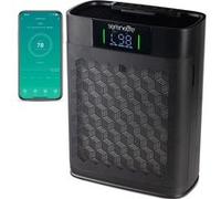 SereneLife Purificateur d'Air HEPA pour la Maison - Contrôle Intelligent WiFi et App - Ultra Silencieux pour Chambres et Grandes Pièces - Élimine la Poussière - Noir