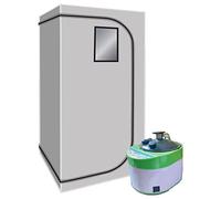 SereneLife Sauna Portable, Spa Infrarouge de Taille Complète, Hammam Intérieur à Domicile, Boîte de Sauna pour Une Personne