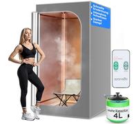 SereneLife Sauna Portable, Spa Infrarouge de Taille Complète, Hammam Intérieur à Domicile, Boîte de Sauna pour Une Personne
