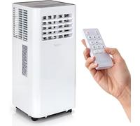 SereneLife SLPAC805W.5 Portable Air Conditioner-Compact Home A/C Cooling Unit with Built-in Dehumidifier & Fan Modes, Includes Window Mount Kit, 8,000 BTU with WiFi + Drain Hose, White
