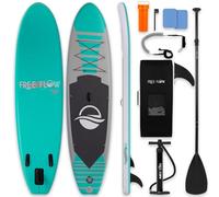 SereneLife Stand Up Paddle Gonflable Adulte 6” - Planche de Paddle avec Accessoires Sup, Sac de Transport, Pont Antidérapant, pour Mer, Lac, Rivière