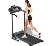 SereneLife Tapis de Course Électrique Pliable - Machine d'exercice Numérique Compacte avec Synchronisation d'Application Bluetooth, Réglage Manuel de l'Inclinaison, pour Marche, Course, Gym