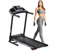 Serenelife Tapis de Course, Tapis de Marche/Sport Pliable Inclinable, Ecran LCD, Programmes Prédéfinis ou Ajustables, Walking Pad pour la Maison et Le Bureau- Connectivité Bluetooth