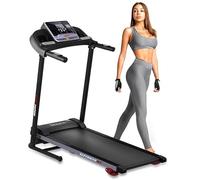 Serenelife Tapis de Course, Tapis de Marche/Sport Pliable Inclinable, Ecran LCD, Programmes Prédéfinis ou Ajustables, Walking Pad pour la Maison et Le Bureau- Connectivité Bluetooth
