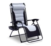SereneLife Transat Jardin Extérieur Rembourré - Chaise Longue Zéro Gravité