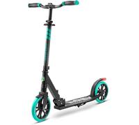 Serenelife Trottinette Freestyle, Trottinette Adulte et ado - Hauteur Réglable, Scooter Tout Terrain avec Grande Roues et Suspension, Manœuvre Facile et Pliable, Aqua