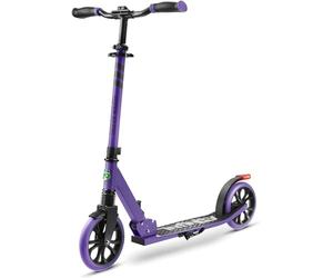 Serenelife Trottinette Freestyle, Trottinette Adulte et ado - Hauteur Réglable, Scooter Tout Terrain avec Grande Roues et Suspension, Manœuvre Facile et Pliable, Mauve