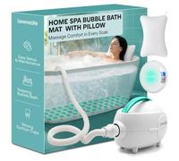 SereneLife Whirlpool Tapis moussant pour Baignoire avec Coussin de Baignoire