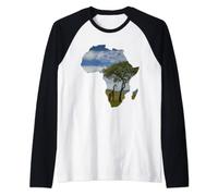 Serengeti Girafe Paysage Afrique - Cool Tourist Manche Raglan