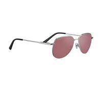 Serengeti Haywood Lunettes de Soleil, Argenté (Small Shiny Silver), S Mixte