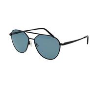 Serengeti - Lunettes de Soleil Aviateur Noires avec Verres Bleus - unisex - Accessoires - Noir - Taille: ONE Size