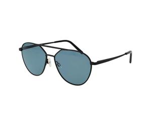 Serengeti - Lunettes de Soleil Aviateur Noires avec Verres Bleus - unisex - Accessoires - Noir - Taille: ONE Size