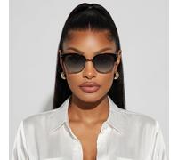 Serengeti Lunettes de Soleil Femme Noir Rond Vert Polarisé 8942 Lela 50mm