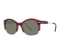 Serengeti - Lunettes de Soleil Rouges Rondes Polarisées - unisex - Accessoires - Rouge - Taille: ONE Size