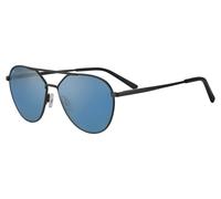 Serengeti Lunettes de soleil Odell Polarisées Noir mat Verres Essence bleu SS555003