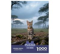 Serengeti, Puzzle De 1000 Pièces, Détails Riches Et Couleurs Vives, Idéal pour Encadrement, pour 12 Ans Et Plus,Pet Chat, 38x26cm/1000pcs