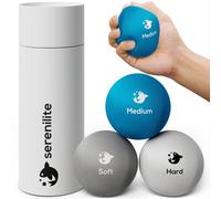 Serenilite Lot de 3 balles anti-stress pour exercices de th rapie des mains pour adultes, balles de compression tri-densit pour renforcement de