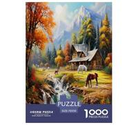 Serénité Alpine Puzzle 1000 Pièces Educa Jouet en Bois Divertissement Créatif Décoration Intérieure Jeu Éduchatif Challenge Toy pour Adultes Et Enfants À Partir De 12 Ans 70x50cm/1000pcs