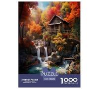 Serénité Alpine Puzzles 1000 Pièces Cadeau Unique Jeu Éduchatif Challenge Toy À De Qualité Supérieure Peinture Art pour Adultes Et Enfants À Partir De 12 Ans 38x26cm/1000pcs