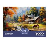 Serénité AlpinePuzzle The Art of Colour: We are Better at Home - Autumn Plateau 1000 Pieces, Full Colour Series, Perfectly Matching Pieces, for Adults and Children from 12 Years 70x50cm/1000pcs