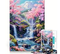 Sérénité et tranquillité Puzzle de 1000 pièces pour Adolescents Améliore la mémoire, détente mentale, Sharp Edge, Cadeau créatif (38x26cm)