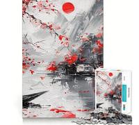 Sérénité et tranquillité Puzzle de 1000 pièces pour Adolescents, Jeu de logique et de Train, Anti-Stress, découpe Lisse, Cadeau mémorable (50x75cm)