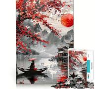 Sérénité et tranquillité Puzzle de 1000 pièces pour Adolescents Jeu de réflexion et de Calme Esprit Qualité supérieure Cadeau de Noël (38x26cm)