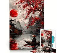 Sérénité et tranquillité Puzzle de 1000 pièces pour Adultes Puzzle pour améliorer la mémoire, soulager Le Stress, Design à Assembler, Cadeau de Noël (38x52cm)