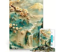 Sérénité et tranquillité Puzzles 1000 pièces pour Adolescents Améliorent la mémoire Détente Bords précis Cadeau créatif (38x26cm)
