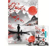Sérénité et tranquillité Puzzles pour Adolescents 1000 pièces Wise Think Toy Gentle Leisure Tight Cut Liste de souhaits du Père Noël (50x75cm)