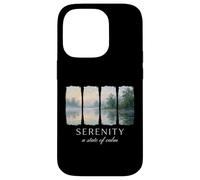 Sérénité : Un état de Calme Nature paisible et de Pleine Conscience Zen Coque pour iPhone 14 Pro