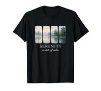 Sérénité : Un état de Calme Nature paisible et de Pleine Conscience Zen T-Shirt