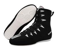 Serenitison Chaussures de Boxe pour Enfants,Chaussures de Lutte Respirantes pour Jeunes,Adolescents Adultes Professionnelles Boxing Shoe,Gym Squat Soulevé de Terre Chaussures d'haltérophilie