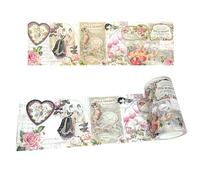 Serenity Fair Ruban washi extra large de style victorien romantique pour la Saint-Valentin, le scrapbooking, les travaux manuels, les cartes, les bordures de papier peint, le découpage