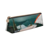 Serenity Lake Sac à monnaie en PVC avec fermeture éclair pour homme et femme, Blanc, One Size, Simple et facile