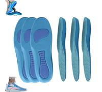 Serenivida Plantillas para Mujer Hombre, Breathable Shock-Absorbing Orthotic Arch Support Pad (Blue * 3Pcs,Men7-8Women8-9)