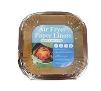 SERENIX - Papier AirFryer 100 pièces - Carré 20 x 24 cm - Anti-adhésif - Résistant aux liquides - 220 degrés - Papier four siliconé - Micro-ondes - Accessoires friteuse air - Parchemin (PAPIER)