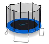 Serenlife Trampoline Exterieur Enfant/Adulte - Trampoline Récréatif de 2,4m /3m /3,6m pour Jardin, Stable et Robuste avec Filet de Sécurité, Revêtement Antirouille, Coussin de Protection des Ressorts