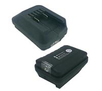 Serenophile Adaptateur de batterie avec lumière LED pour batterie au lithium Worx 20 V 4 broches, outil convertisseur d'alimentation USB 5 V 2 A pour WA3530 WA3551 WA3553