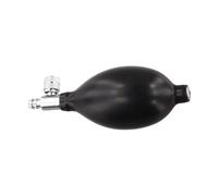 Serenophile Ampoule de pression artérielle en latex noir avec valve de libération d'air réglable, boule de gonflage manuelle de 11,1 cm pour sphygmomanomètre, traction du cou et appareils gonflables