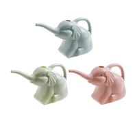 Serenophile Arrosoir créatif en forme d'éléphant pour jardin, léger en plastique PP à long bec pour plantes d'intérieur et d'extérieur, fleurs, plantes grasses, vert, rose, bleu