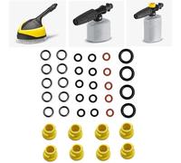 Serenophile Buse de nettoyeur haute pression, kit de joint torique, compatible avec Karcher K2 K3 K4 K5 K6 K7, 8 buses et 10 rondelles pour réparation de nettoyeur haute pression