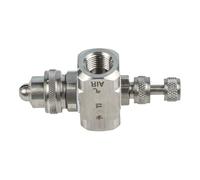 Serenophile Buse de pulvérisation d'air réglable pour tuyau d'arrosage - Baguette de pulvérisation haute pression en acier inoxydable 304 avec filetage femelle, portée de 2 à 3 m, utilisation