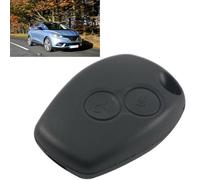 Serenophile Coque de e voiture à 2 boutons de rechange pour Renault Clio 3 Twingo Kangoo, coque de clé noire sans lame ni électronique