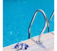 Serenophile Corde de piscine, ligne de voie, séparateur de sécurité, corde flottante de 5 m avec boules de 7 cm, nylon haute visibilité pour zones de piscine