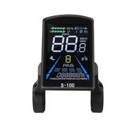 Serenophile Écran LCD couleur pour vélo électrique S-100, tableau de bord 24 V-72 V avec connecteur 5 + 2 broches, ordinateur de cyclisme étanche affichant la vitesse et les codes d'erreur